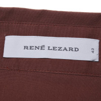 René Lezard Bluse in Braun