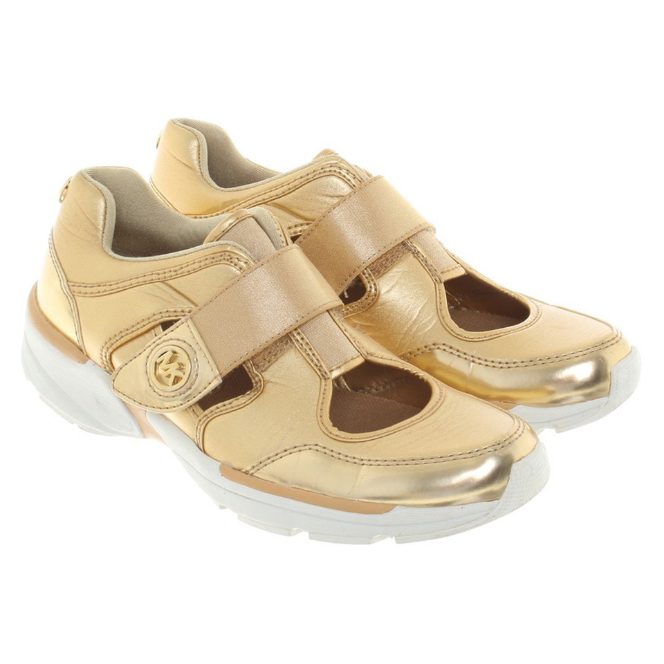 Michael Kors Gold-colored sneaker with Cutouts