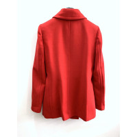 Dolce & Gabbana Giacca/Cappotto in Lana in Rosso