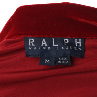 Ralph Lauren Samtoberteil in Rot