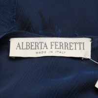 Alberta Ferretti Gonna in Seta in Blu