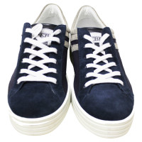 Hogan Lace-up shoes Suede in Blue