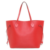 Louis Vuitton Neverfull in Pelle in Rosso