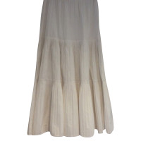 Max Mara White pleated skirt