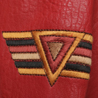 Gestuz Lederen jas in rood