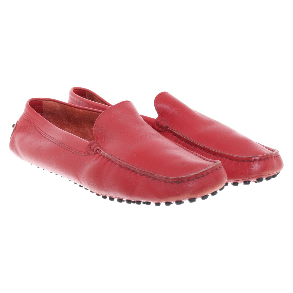 Tod's Moccasins in red