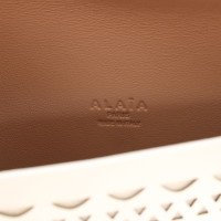 Alaïa Clutch Bag Leather in Cream