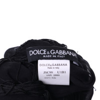 Dolce & Gabbana Zijden sjaal in zwart