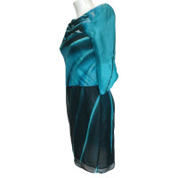 Armani Silk dress in turquoise