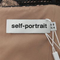 Self Portrait Lace dress in black / beige