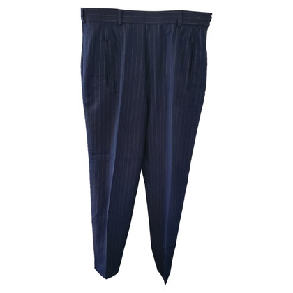 Burberry Paire de Pantalon en Laine en Bleu