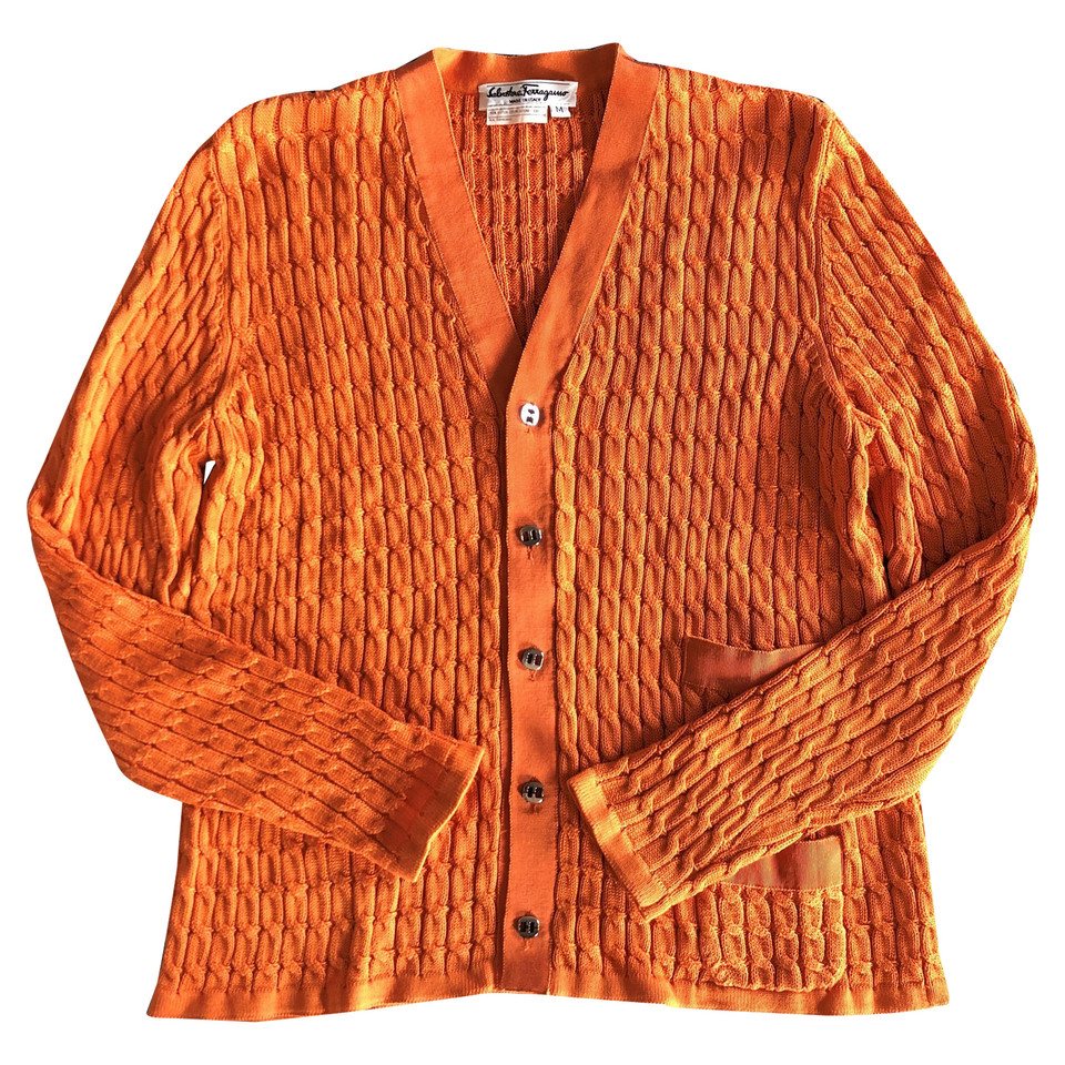 Salvatore Ferragamo Tricot en Coton en Orange