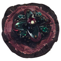 Prada Brooch in Bordeaux