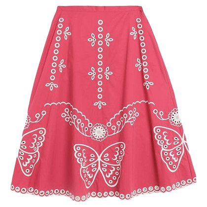 Red Valentino Skirt Cotton in Red