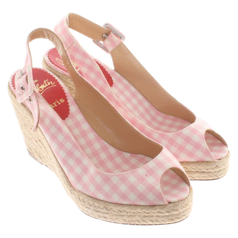 Christian Louboutin Checked wedges