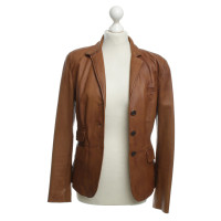 Ralph Lauren Lederen Blazer in bruin