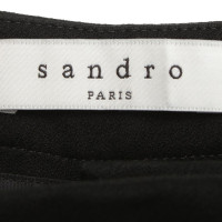 Sandro trousers in black / white