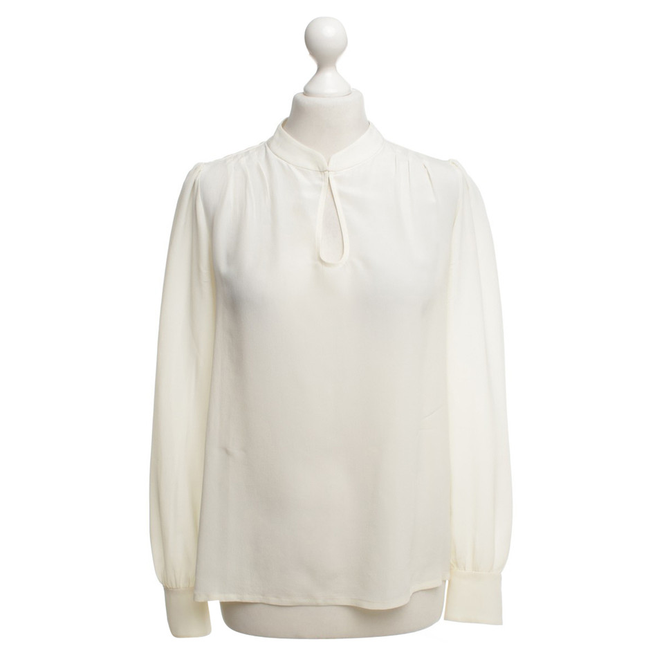 Tara Jarmon Cream colored silk blouse - Buy Second hand Tara Jarmon ...