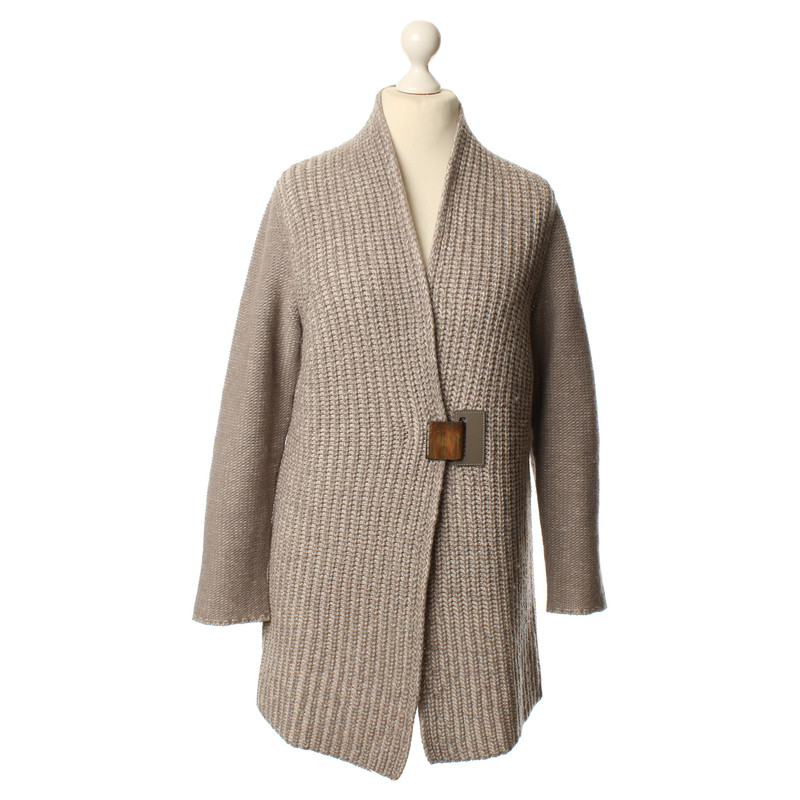 Fabiana Filippi Pull Cardigan Taupe/beige