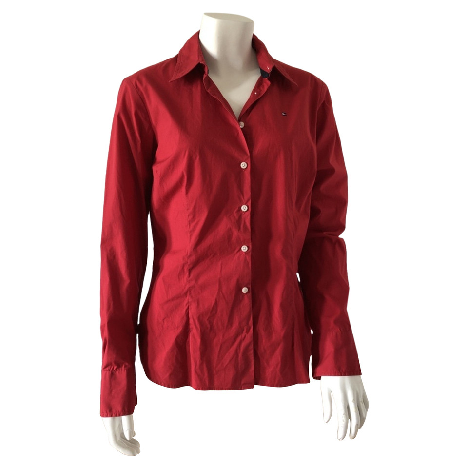 Tommy Hilfiger Top Cotton in Red