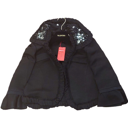 Valentino Garavani Jacket/Coat Cotton in Black