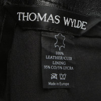 Thomas Wylde Pantaloni di pelle elastica