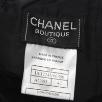 Chanel Wollrock in Schwarz