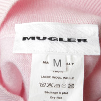 Mugler Maglia fine Top in rosa