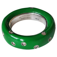 Bottega Veneta Ring aus Silber in Grün