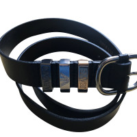 Armani Jeans Black leather belt
