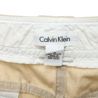 Calvin Klein Trousers Cotton in Beige