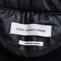 Isabel Marant Etoile gambali di cuoio in nero