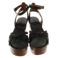 Isabel Marant Etoile Keilsandalen in Schwarz