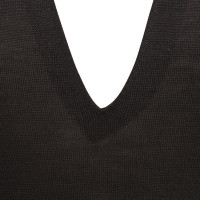 Yves Saint Laurent Pull en lin noir