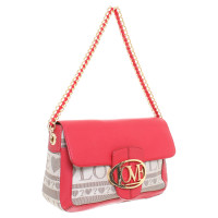 Moschino Love Handbag in beige-Red
