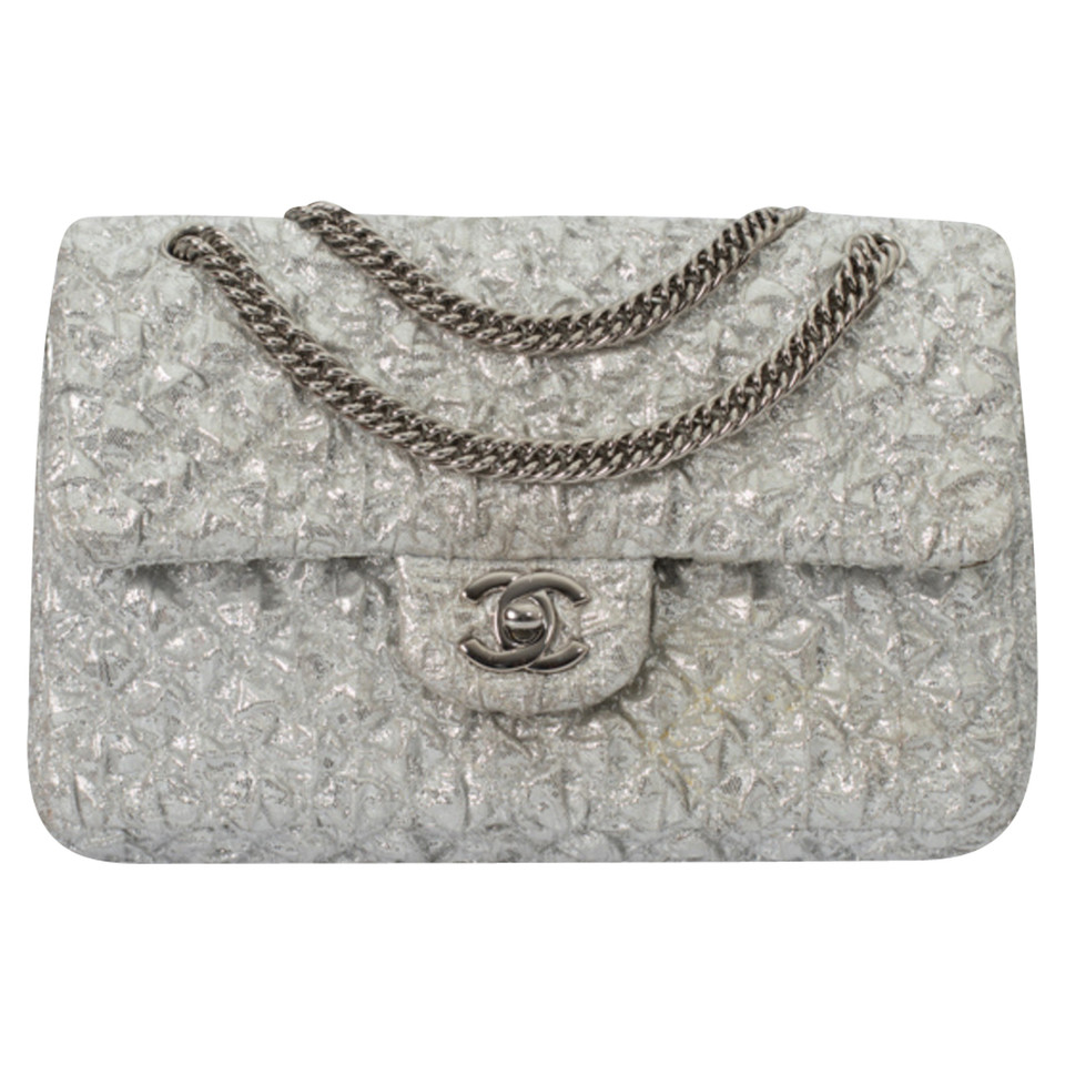 Chanel Timeless Classic Cotton in Silvery