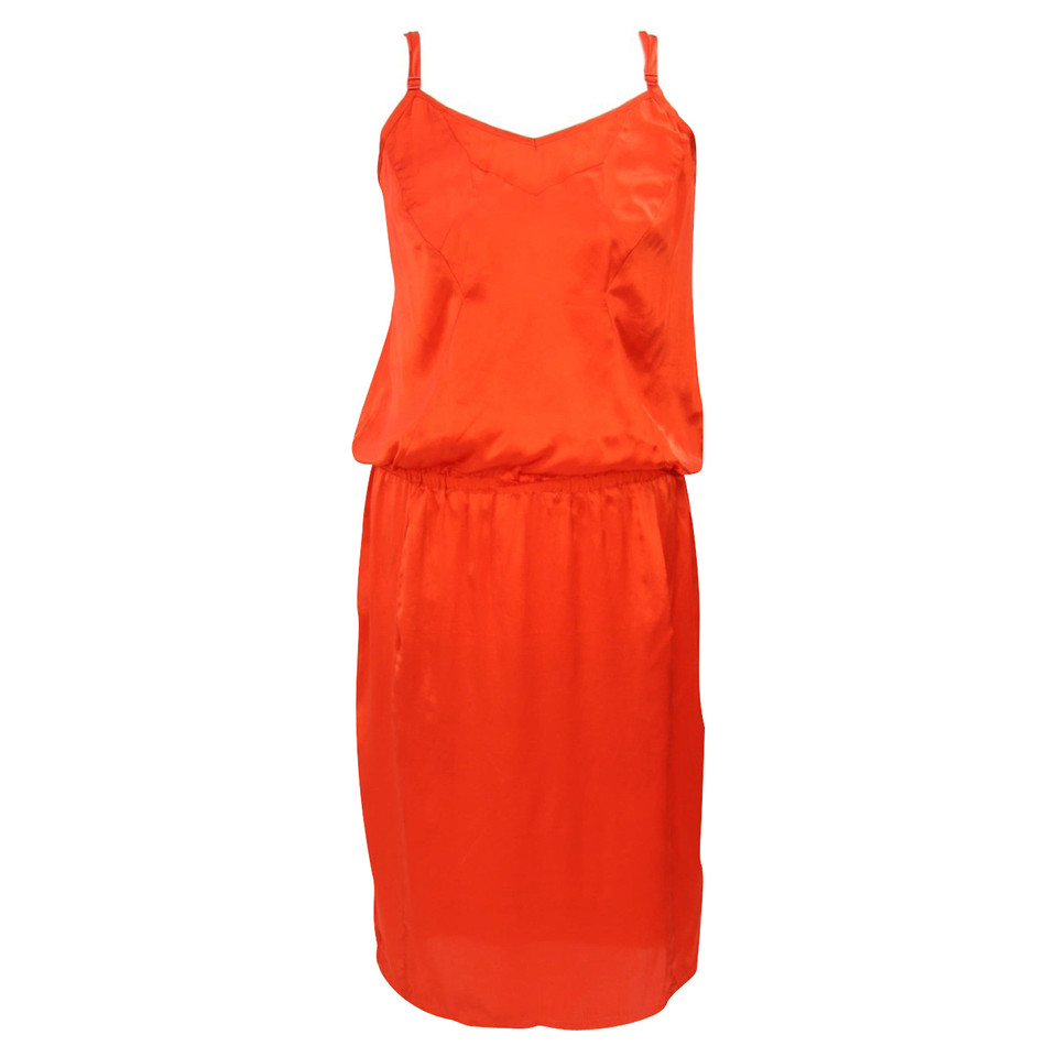 Dkny zijden jurk in Orange
