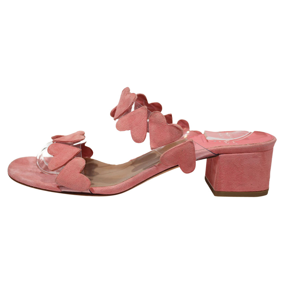 Laurence Dacade Sandals Suede in Pink