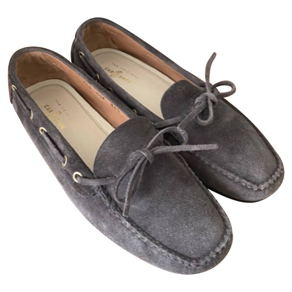 Car Shoe Mocassini/Ballerine in Pelle scamosciata in Grigio