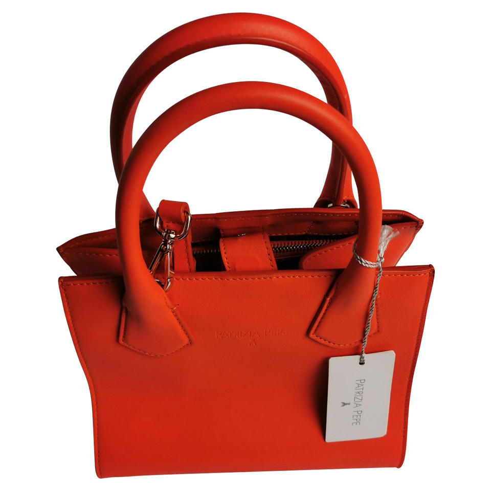 Patrizia Pepe Handbag Leather in Orange