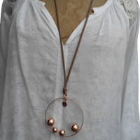 Marjana Von Berlepsch Leather necklace with pendant