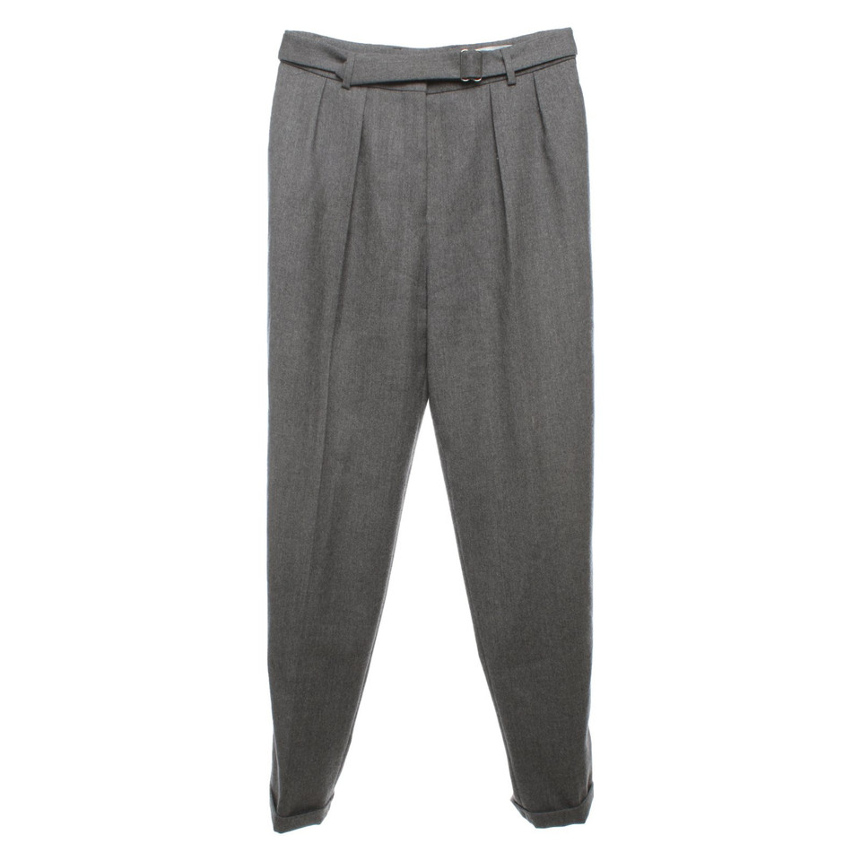 Yves Saint Laurent Trousers Wool in Grey