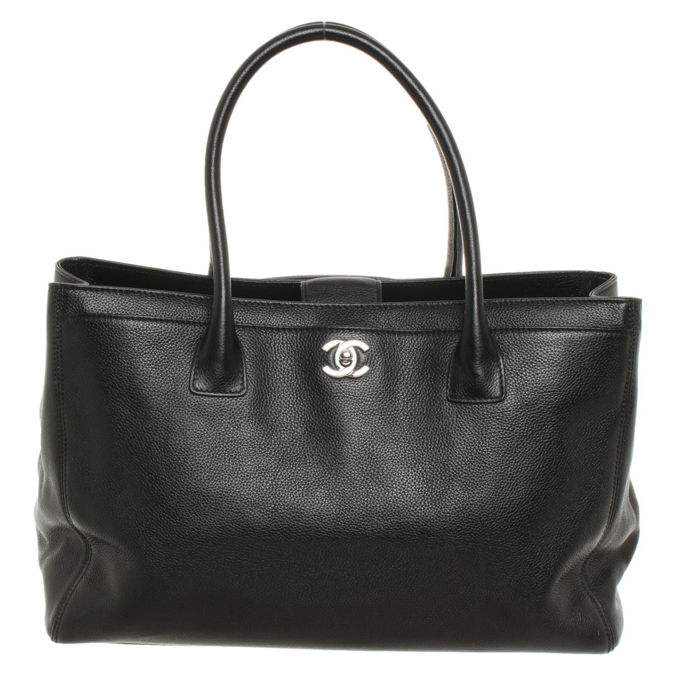 Chanel Cerf Leather in Black
