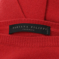 Fabiana Filippi pulls en cachemire en rouge