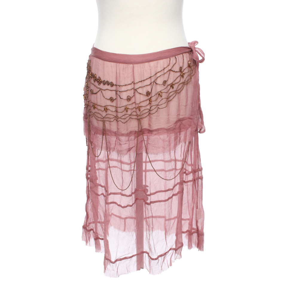 Pinko Skirt Silk in Nude