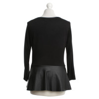 Velvet Shirt met peplum