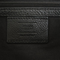 Armani Collezioni Handtasche aus Leder in Schwarz