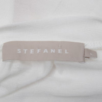 Stefanel Jersey-Jacke in Weiß