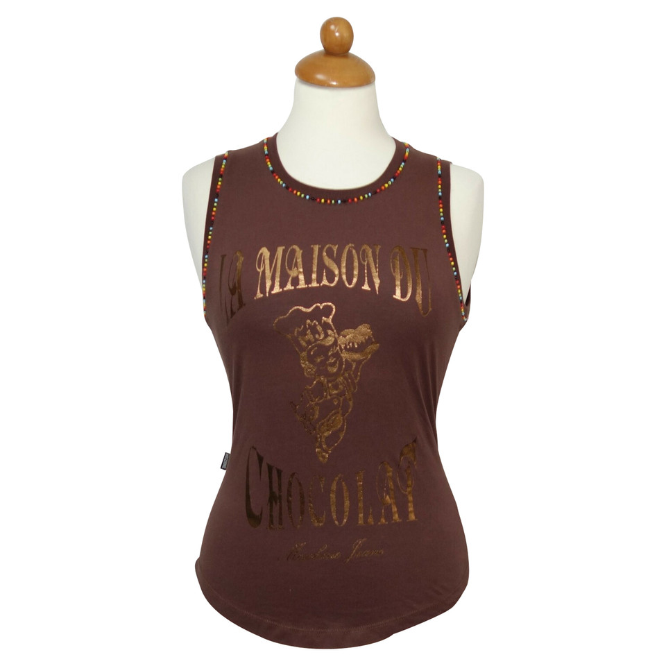 Moschino Top Cotton in Brown