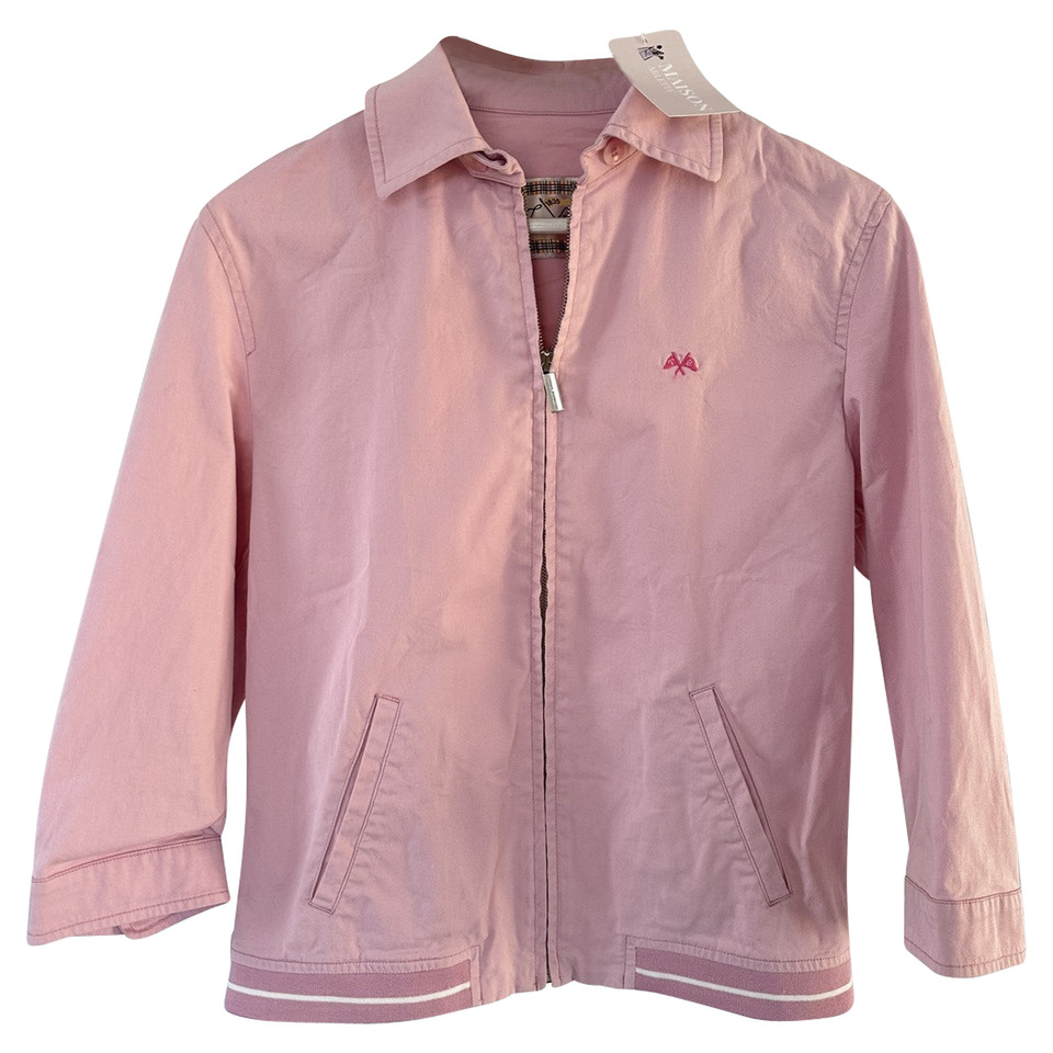 Burberry Jacke/Mantel aus Baumwolle in Rosa / Pink